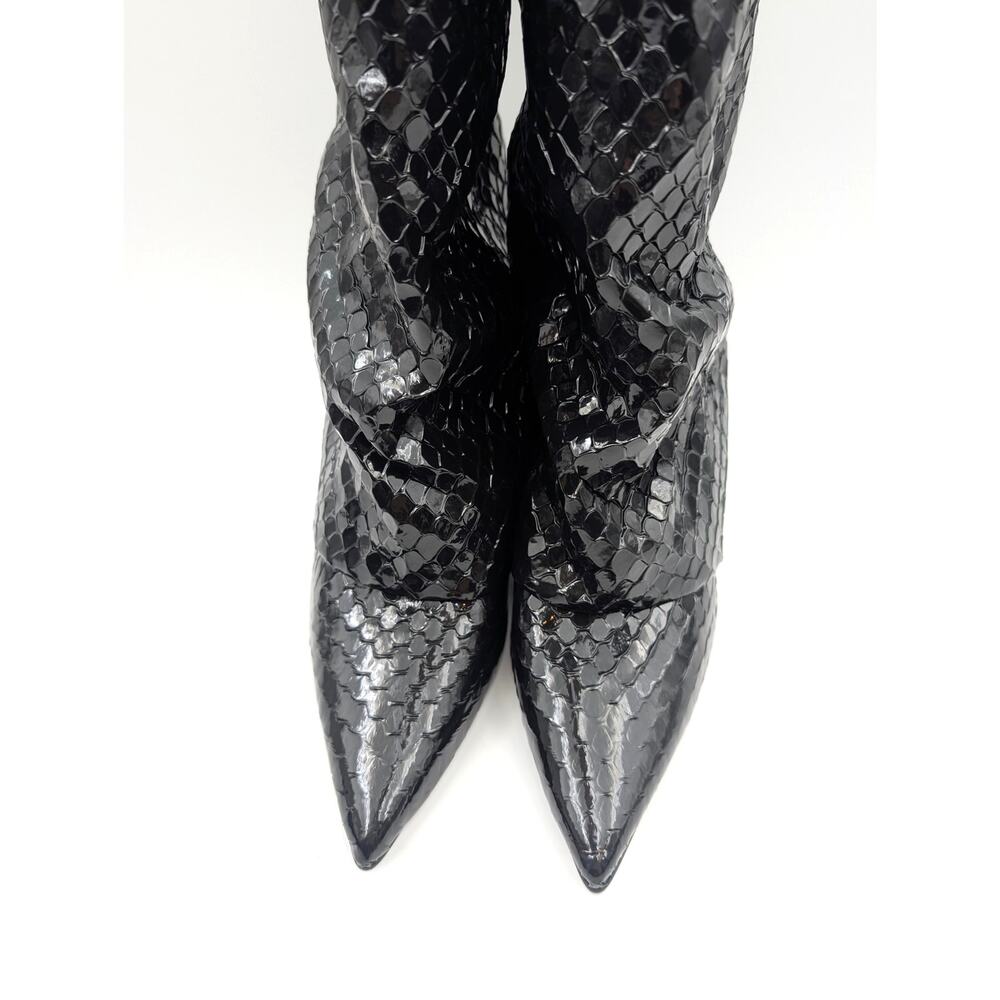 Steve Madden Paley Snake Embossed Boot Pointed To… - image 2